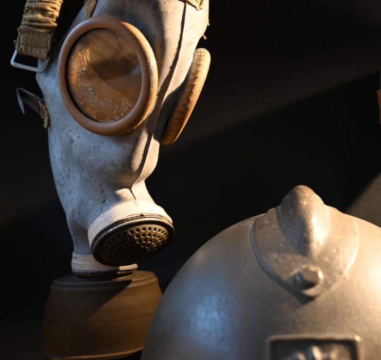 Masque à gaz de la défense passive distribué en 1940