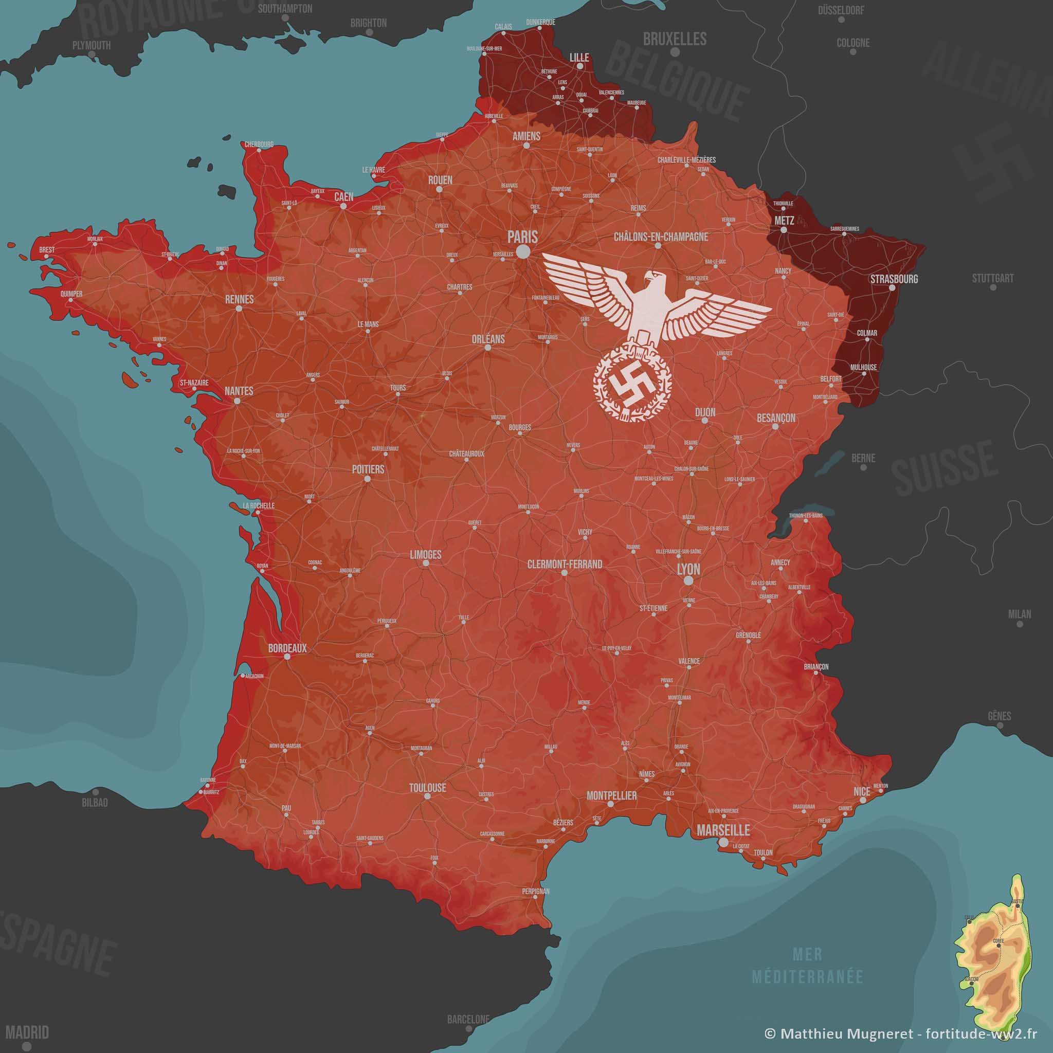 Occupation totale de la France par l'Allemagne nazie
