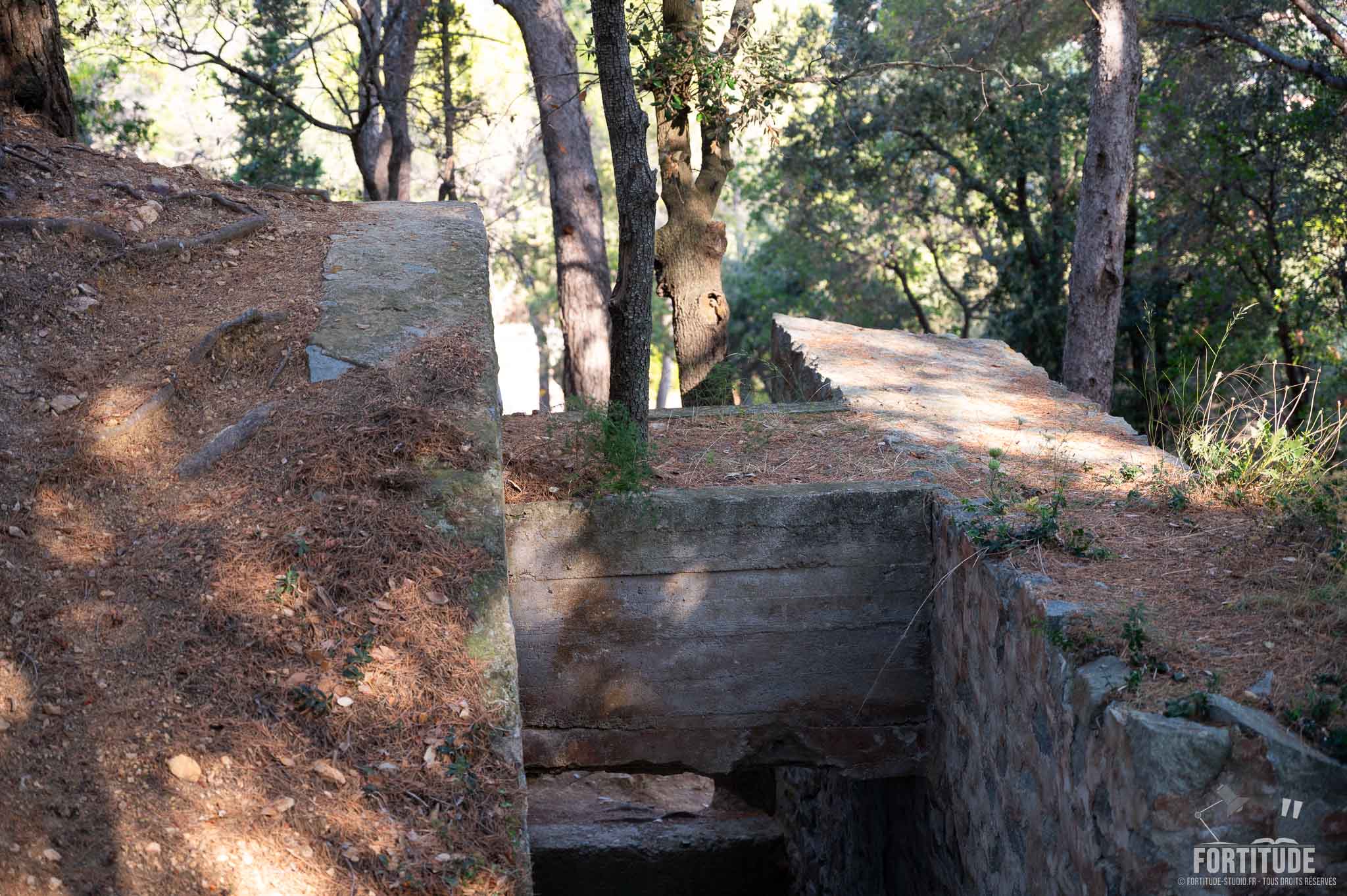 Vestiges d'un bunker allemand en Provence