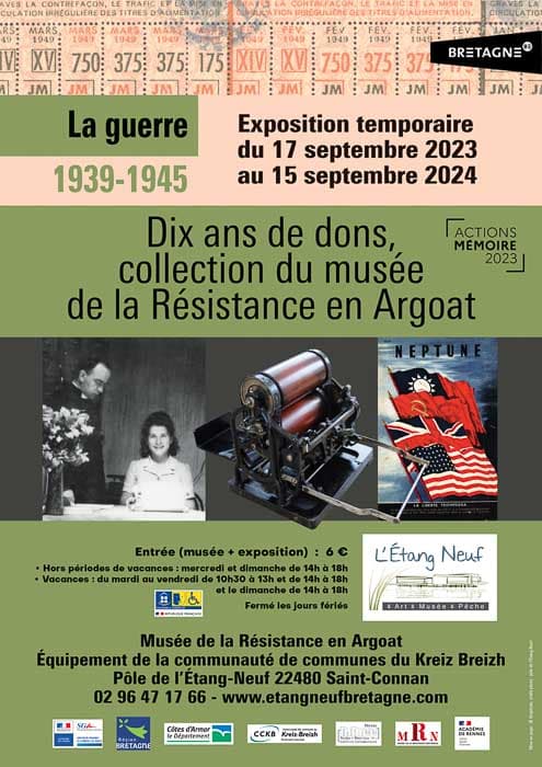 Exposition temporaire : 10 ans de dons au Musée de la Résistance en Argoat